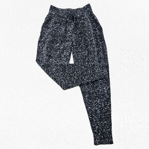 MOTH Anthropologie Gray Black Speckled Wool Blend Knit Jogger Pants Size Small